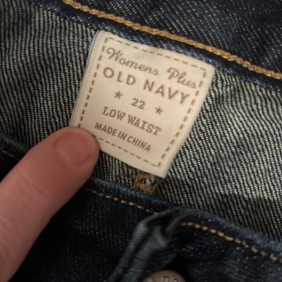 Old Navy dark wash low waist jeans - Picture 3 of 3